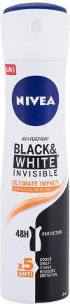 Actual product image NIVEA ack & White Invisible Ultimate Impact - Spray Antiperspirant (Spray, 150 ml)