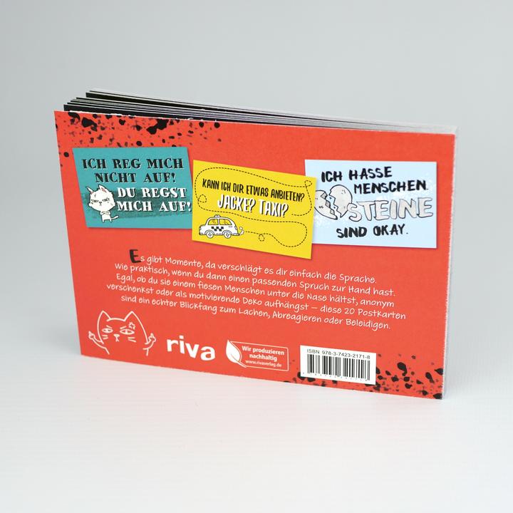 Actual product image I hate people. Very - 20 (in)suitable postcards for every situation