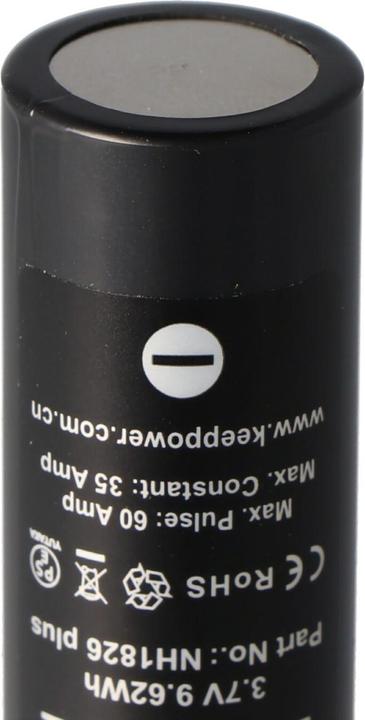 Produktbild Keeppower Akku IMR18650 Plus (US18650VTC5A) (Flat Top) inkl. Akkuschutzbox (1 Stk., 18650, 2600 mAh)