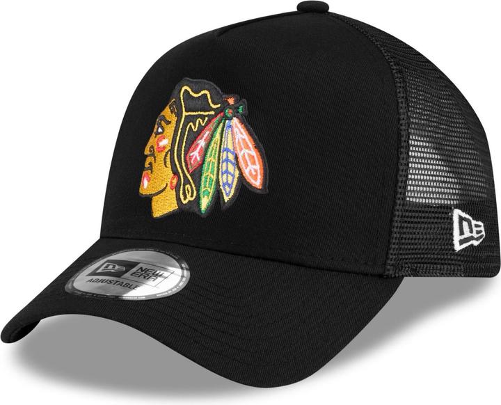 New Era Mesh A-Frame Trucker Cap - NHL Chicago Blackhawks (One Size)
