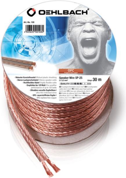 Oehlbach Speaker Wire Sp25 (30 m, 2.50 mm²)