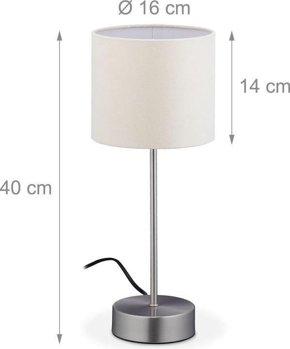 Actual product image Relaxdays Bedside lamp (E14)