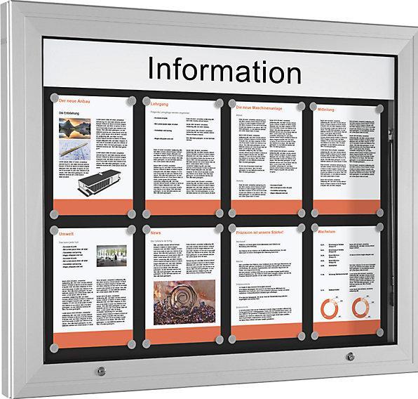 Actual product image kaiserkraft Showcase (Magnet board, 102.5 x 80 cm)