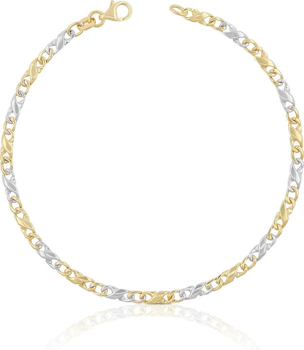 Muau Carrera (22 cm, 750, Weissgold, 18K Gelbgold)