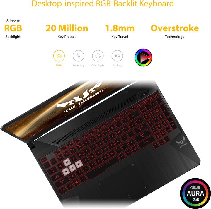 Actual product image ASUS TUF Gaming FX705DU-AU075T (17.30", AMD Ryzen 7 3750H, 16 GB, 512 GB, CH)