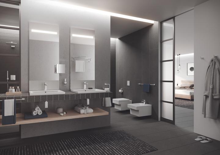 Actual product image Grohe Eurocube single lever basin mixer M-Size