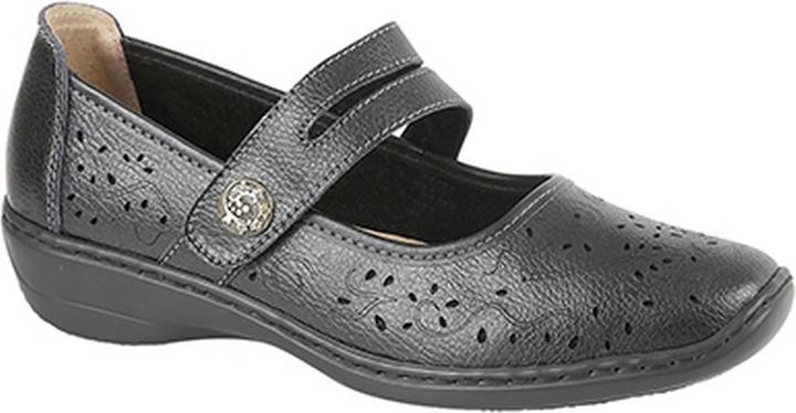 Boulevard Sommer LederSchuhe mit Lochmuster (40.5)