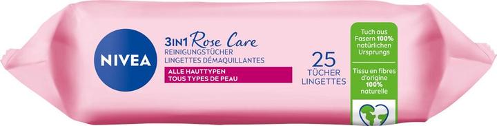 Image du produit NIVEA Lingettes nettoyantes à l'eau de rose (Chiffons de nettoyage)