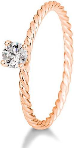 Produktbild Breuning Verlobungsring Kordel (58, 750/18 K Gold)