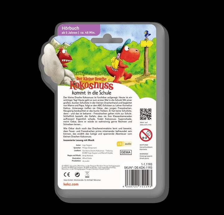 Actual product image Kekz Audio chip The Little Dragon Coconut comes to school (German)