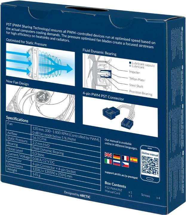 Immagine prodotto Arctic P12 PWM PST Value Pack (120 mm, 5 x)