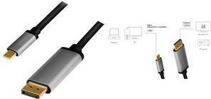 Produktbild LogiLink USB-/DisplayPort-Kabel (1.80 m, DisplayPort)