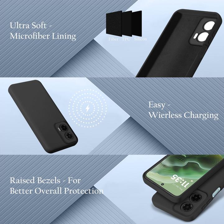Produktbild Cadorabo Hülle für Motorola Moto G35 im Liquid Case Design (Motorola Moto G35)