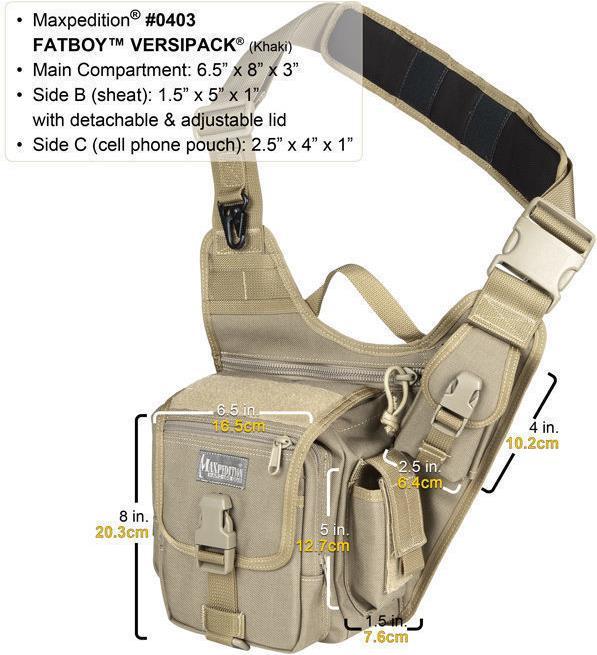 Produktbild Maxpedition FatBoy Versipack Umhängetasche