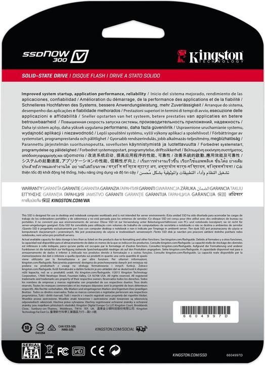 Actual product image Kingston SSDNow V300 (240 GB, 2.5")