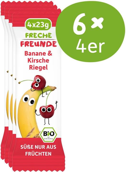 Produktbild Freche Freunde Riegel Banane & Kirsche 4 x 23g (95 g)