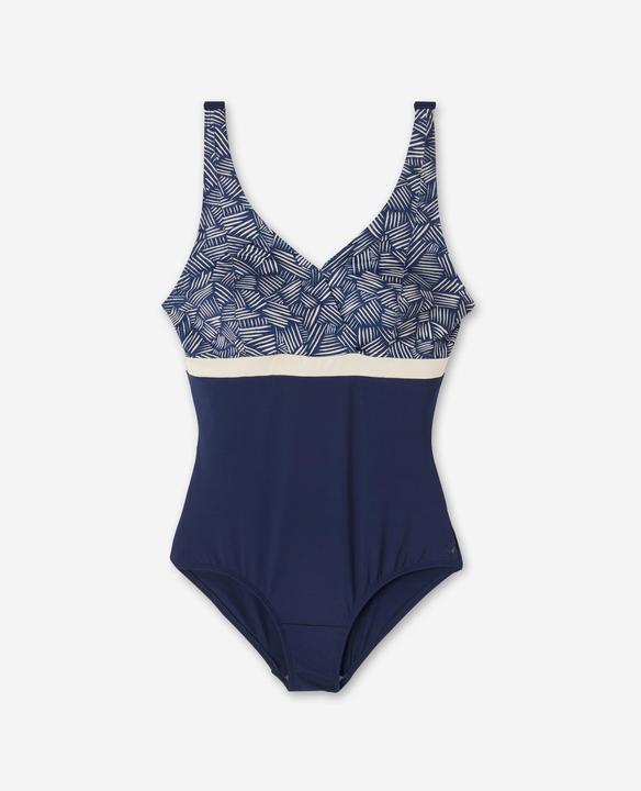 Nabaiji Badeanzug Damen grosse Oberweite - Mia All Mini blau (40, 42)