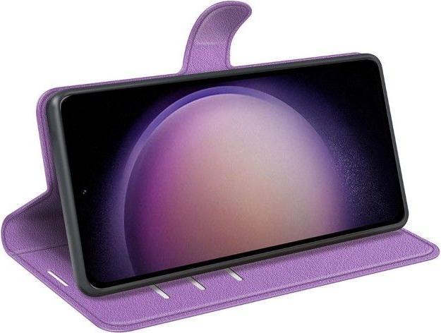 Actual product image MU Classic Litchi Leather Bookcover Series (Samsung Galaxy S23 FE)