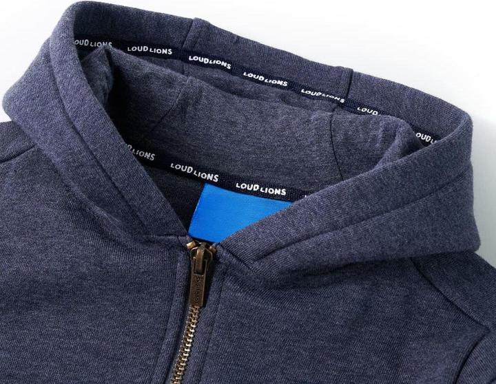Produktbild VidaXL Kinder-Kapuzenpullover mit Reissverschluss Dunkelblau (140)
