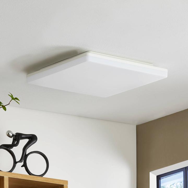 Produktbild Prios Artin LED-Deckenlampe, eckig, 33 cm (3000 lm)
