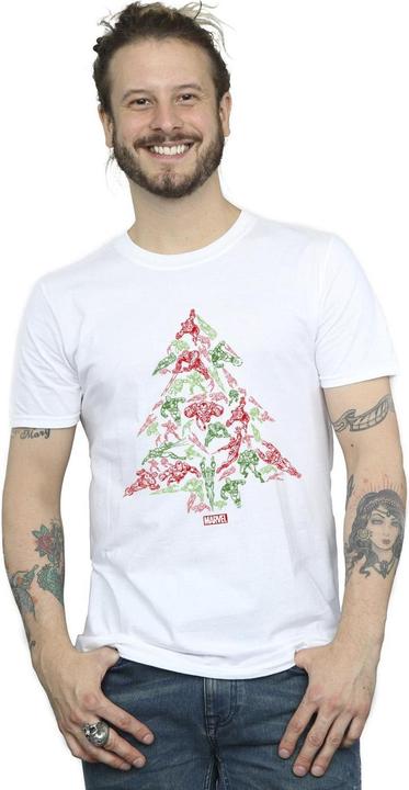 Image du produit - T-shirt AVENGERS CHRISTMAS TREE - Homme (L)
