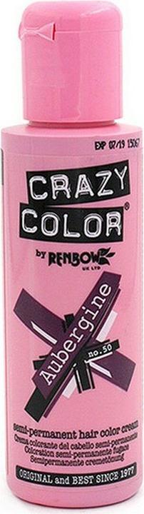 Image du produit Crazy Color Crazy Colour Crème colorante semi-permanente pour cheveux 100ml aubergine (50)