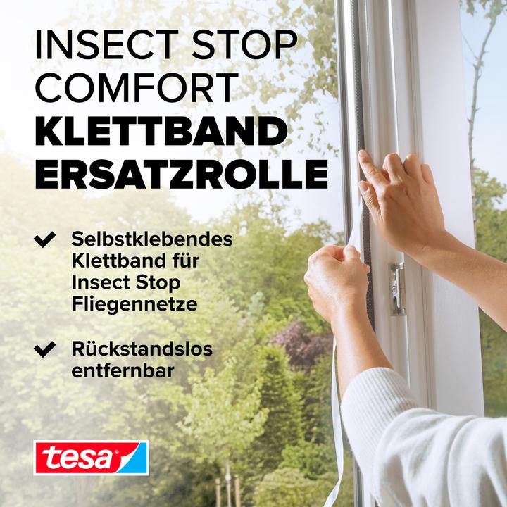Image du produit tesa Moustiquaire COMFORT, bande Velcro Rouleau de rechange, sans perçage