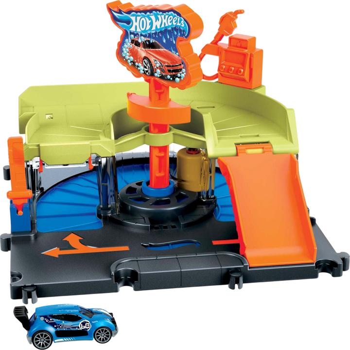 Productafbeelding Hot Wheels Downtown Car Wash Speed Clean