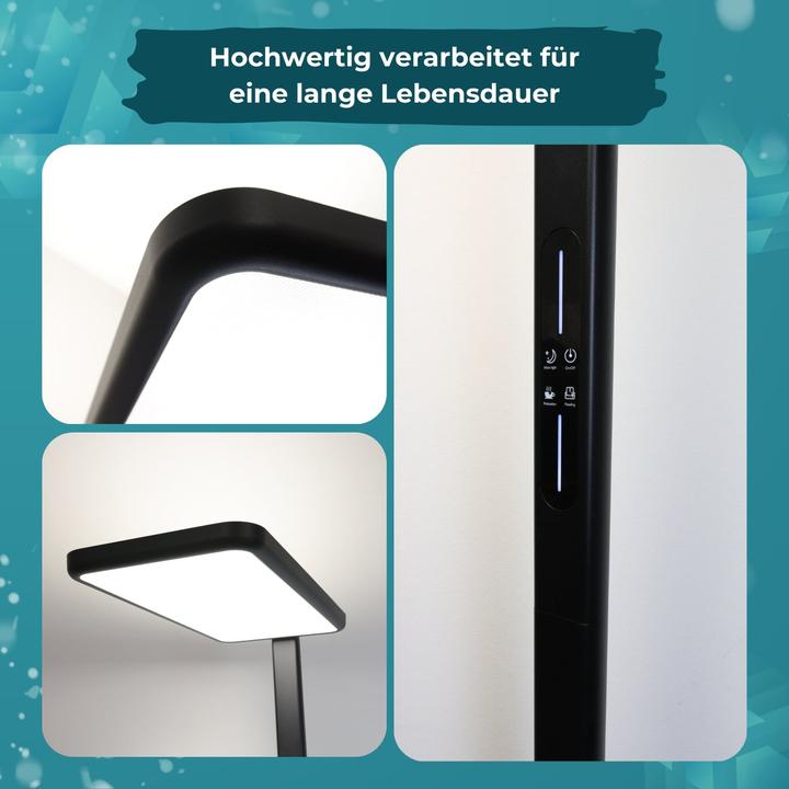 Actual product image Luxula LED office floor lamp, up/down, black (7000 lm)