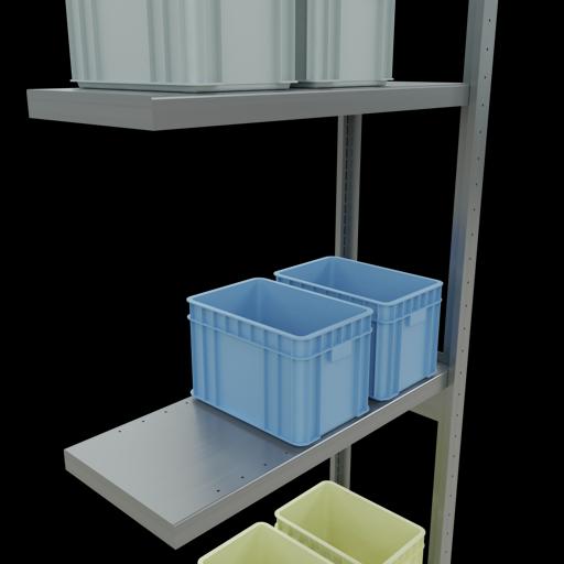 Produktbild Schulte Lagertechnik Stecksystem Anbauregal MULTIplus250 mit Längenriegel
