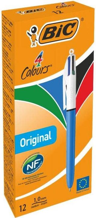 Actual product image Bic Ballpoint pen 4 Colours Original 0.32 mm 12 pieces (Multicoloured, 12 x)