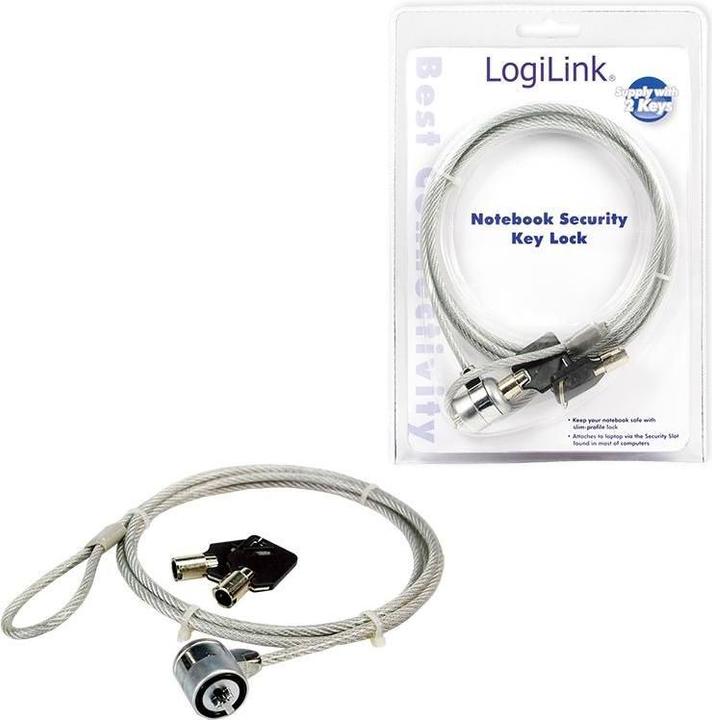 Actual product image LogiLink Notebook lock with 2 keys, theft protection