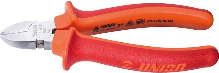 Actual product image Unior 461/1VDEBI Diagonal cutting nippers, 18mm, red
