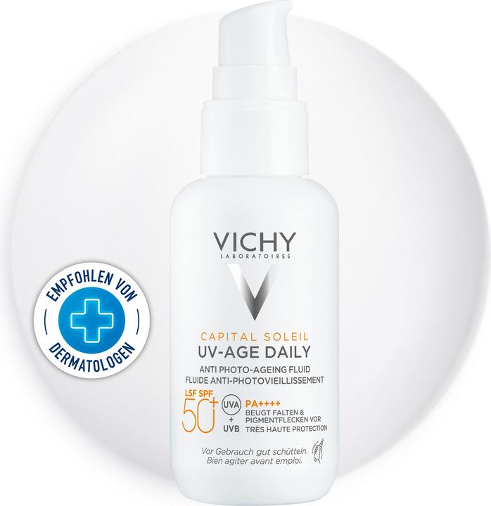 Image du produit Vichy Capital Soleil fluide UV-AGE 40ml (Crème solaire visage, SPF 50+, 40 ml, 65 g)
