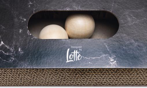 Actual product image Designed by Lotte Karton Kratzspielzeug Meda (6 cm, Black)