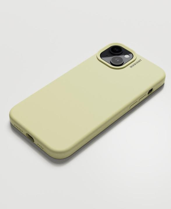 Actual product image Nudient Back Cover Base Case iPhone 15 Plus Pale Yellow (Apple iPhone 15 Plus)