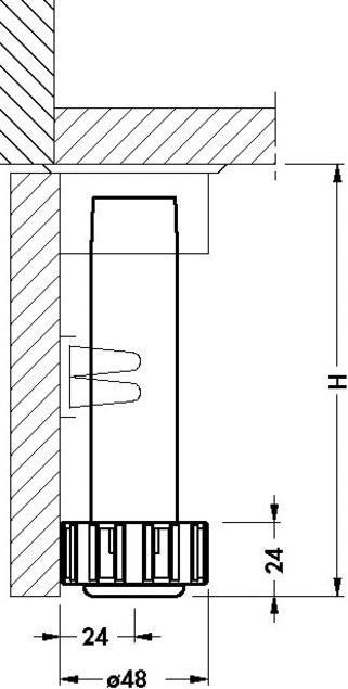 Image du produit Régulateur de socle Pied réglable 100-150mm