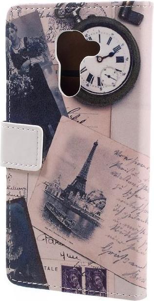 Produktbild MU Classic Case aus Leder mit Eiffelturm und Feder (Blackberry DTEK60)