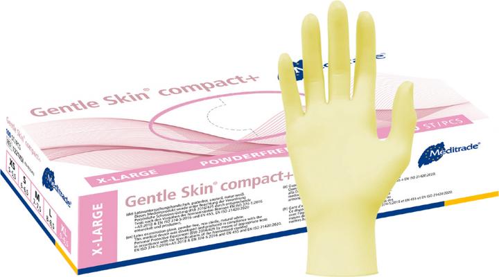 Produktbild Meditrade unisex Einmalhandschuhe Gentle Skin® compact+ weiss Grösse XL 100 St. (XL)