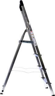 Produktbild Hailo Aluminium Haushaltsleiter mit 4 Stufen (Arbeitsplattform, 159 cm)