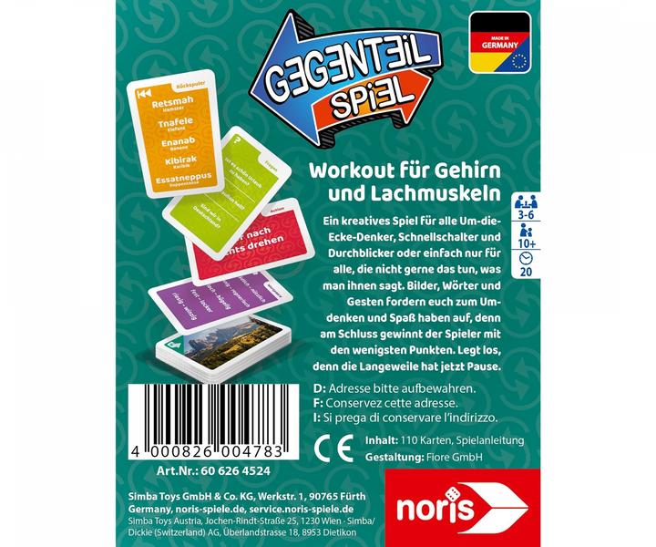Image du produit Noris Jeu de contrepartie (Allemand)