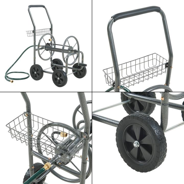 Actual product image Pro-Tec Schlauchwagen Gelibolu für 3/4 Zoll Schlauch max. 65 m Grau (1.50 m)