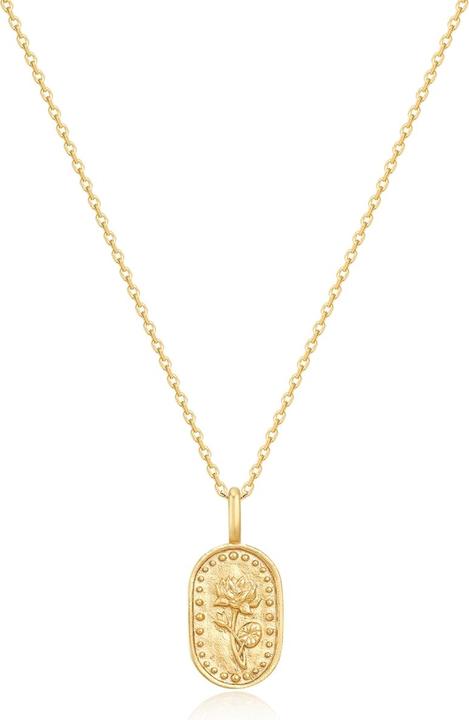 Glanzstücke München Damen Halskette Geburtsblume Juli Lotus - 37210 (Sterling Silber, 40 - 45 cm)