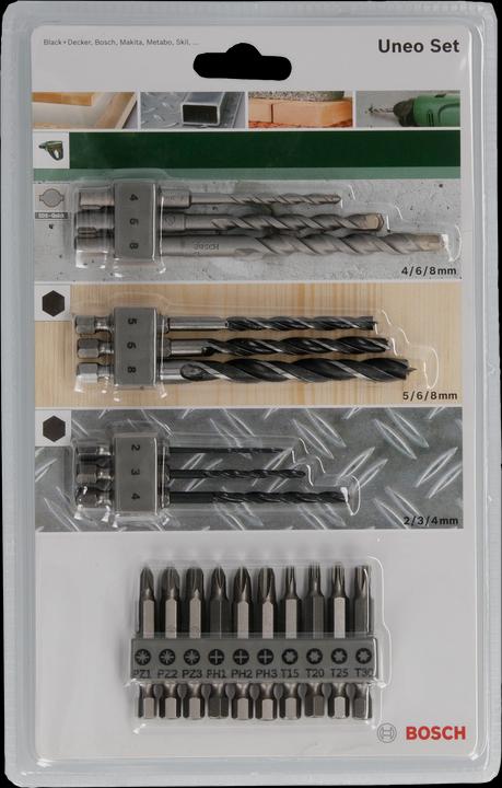 Bosch Zubehör Mixed Set SDS-Quick (4 mm, 6 mm, 8 mm)