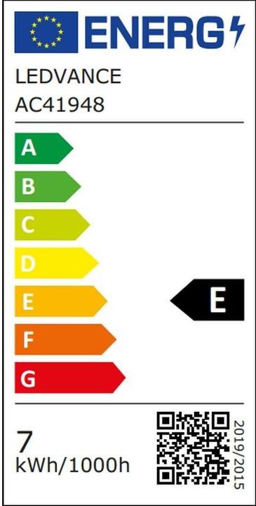 Energie-Label Osram Vintage 1906 (E27, 6.50 W, 725 lm, 2 x, E)