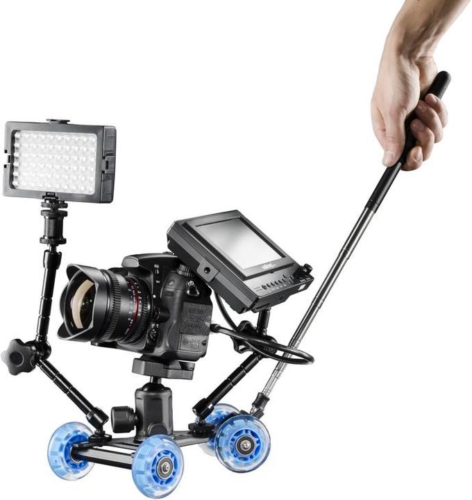 Produktbild Walimex Kamerawagen Mini Telescope für DSLR (Gimbal Halterung)