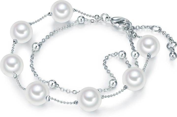 Image du produit Lulu & Jane Femme laiton perle de coquille argent - 29705 (18 cm, Laiton)