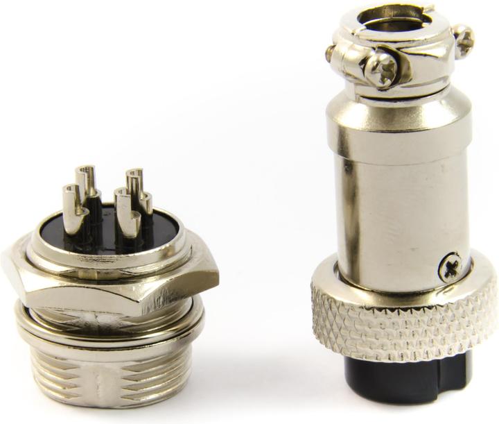 Produktbild Purecrea GX16-4P Stecker mit Einbaustecker 16mm