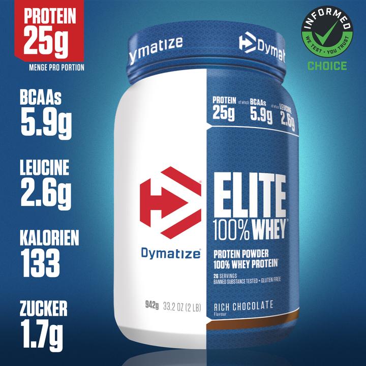 Image du produit Dymatize Elite 100% Whey (Chocolat, 1 pcs, 942 g)