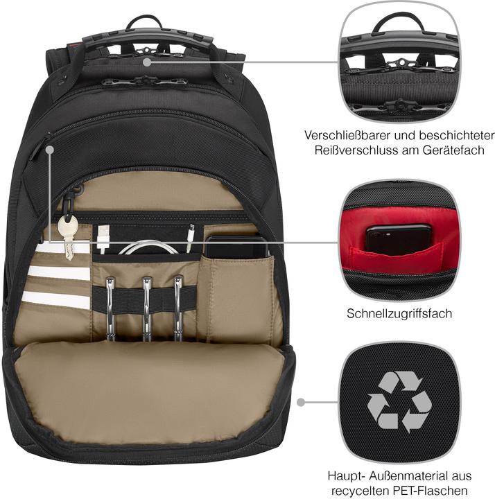 Produktbild Wenger Legacy Black Series 16-Zoll-Laptop-Rucksack - schwarz (24 l)